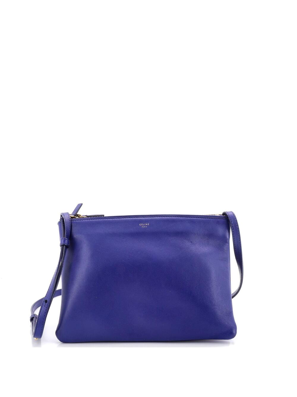 Celine Trio Crossbody Bag Leather Large #377547C81B